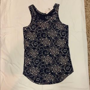 NWT Loft Navy Tank